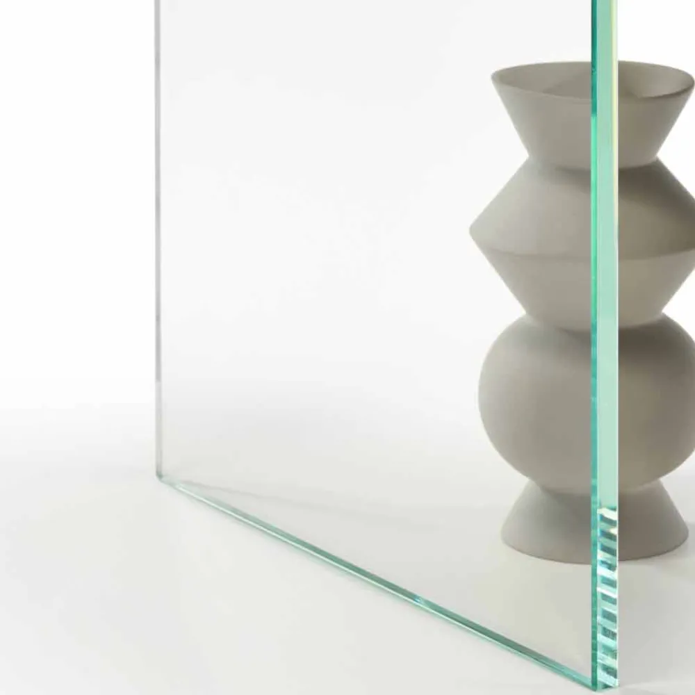 Viadurini Living Esstische Nach Mass|Esstische-Esstisch aus geräuchertem oder extraleichtem Glas Made in Italy - Moro