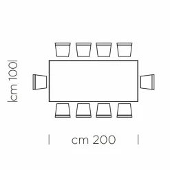 Viadurini Living Esstische-Esstisch aus grauem Fenix und lackiertem Stahl, hergestellt in Italien – Settimmio