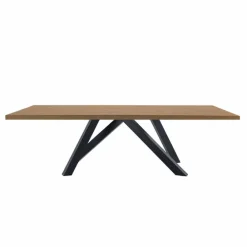 Viadurini Living Esstische-Esstisch aus HPL-Laminat und feinem Made in Italy-Stahl - Settimmio