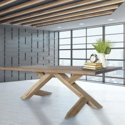 Viadurini Living Esstische Nach Mass|Esstische-Esstisch aus massiver Eiche mit verschiedenen Kanten erhältlich Made in Italy - Boromir