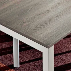 Viadurini Living Ausziehbare Esstische-Esstisch aus Melamin und lackiertem Metall Made in Italy - Remigio