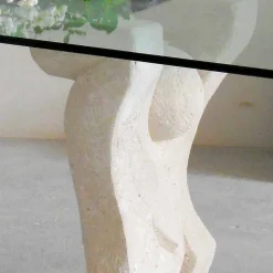 Viadurini Living Esstische Nach Mass|Esstische-Esstisch aus Stein und Kristall in modernem Design Medusa