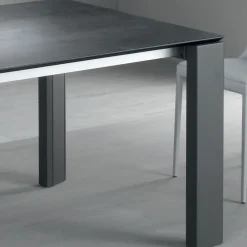Viadurini Living Ausziehbare Esstische-Esstisch ausziehbar auf 2,8 m Metallplatte und matte Keramikplatte - Rashid