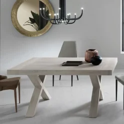 Viadurini Living Ausziehbare Esstische-Esstisch ausziehbar auf 260 cm Holzoptik Made in Italy - Lenova