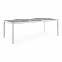 Viadurini in the Garden Gartentische Fest-Esstisch für den Außenbereich aus Keramik und Aluminium, Homemotion - Salem