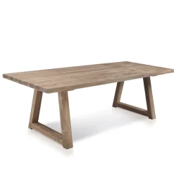 Viadurini in the Garden Gartentische Aus Teakholz-Esstisch für den Außenbereich aus recyceltem Teakholz Made in Italy - Bambi