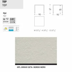 Varaschin Gartentische Fest-Esstisch für indoor und Outdoorbereich Victor