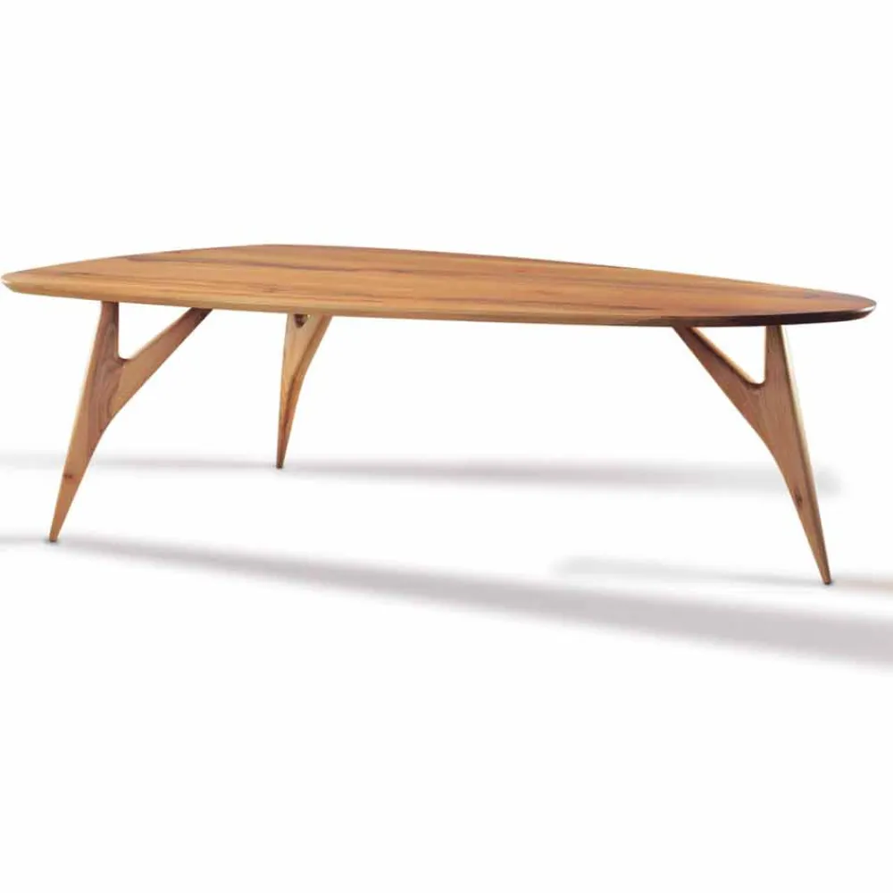 Viadurini Living Esstische Nach Mass|Esstische-Esstisch, handgefertigt, aus massivem Walnussholz Made in Italy - Nocino