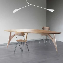 Viadurini Living Esstische Nach Mass|Esstische-Esstisch, handgefertigt, aus massivem Walnussholz Made in Italy - Nocino