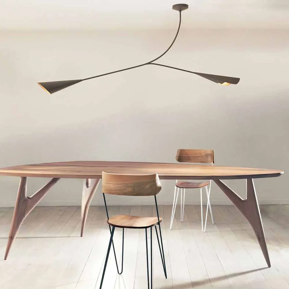 Viadurini Living Esstische Nach Mass|Esstische-Esstisch, handgefertigt, aus massivem Walnussholz Made in Italy - Nocino