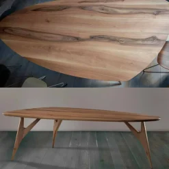 Viadurini Living Esstische Nach Mass|Esstische-Esstisch, handgefertigt, aus massivem Walnussholz Made in Italy - Nocino