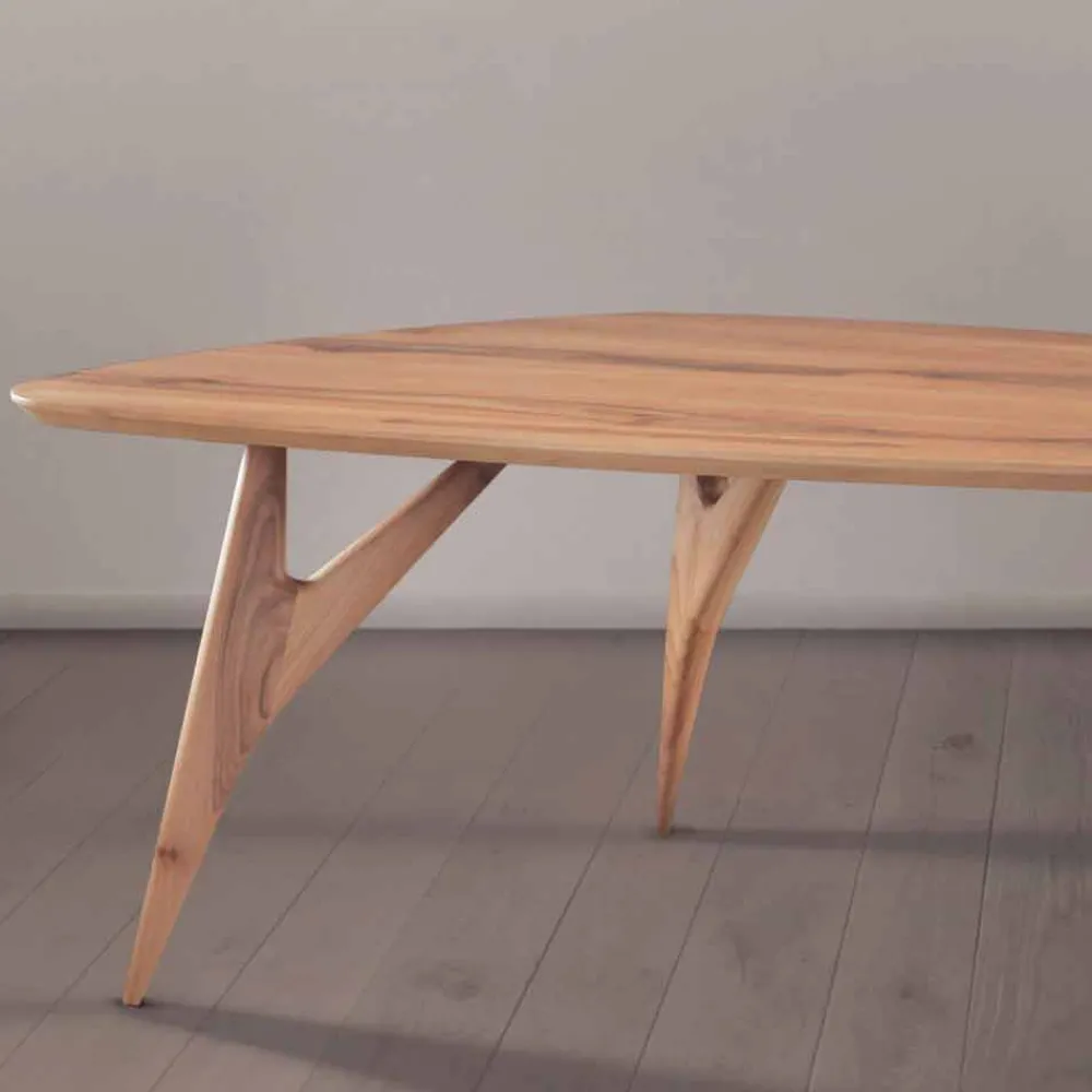 Viadurini Living Esstische Nach Mass|Esstische-Esstisch, handgefertigt, aus massivem Walnussholz Made in Italy - Nocino