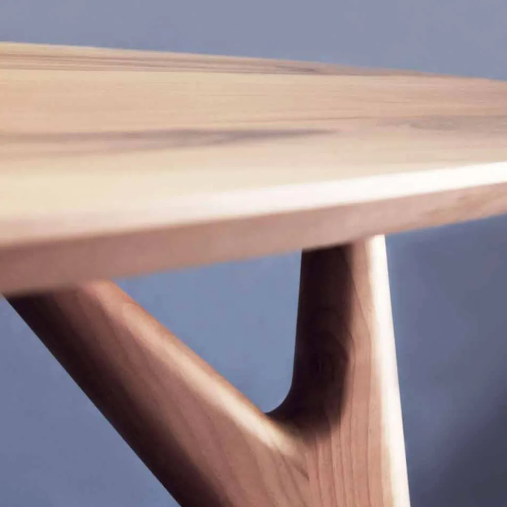 Viadurini Living Esstische Nach Mass|Esstische-Esstisch, handgefertigt, aus massivem Walnussholz Made in Italy - Nocino