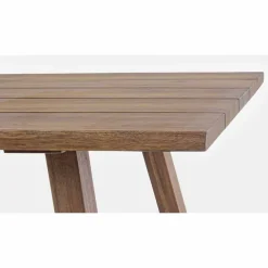 Viadurini in the Garden Gartentische Aus Teakholz-Esstisch im Freien in Acacia Wood Oil Finish - Leonard