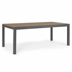 Viadurini in the Garden Gartentische Aus Aluminium|Ausziehbare Gartentische-Esstisch im Freien mit ausziehbarer Platte bis zu 300 cm - Reisetasche