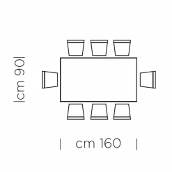 Viadurini Living Esstische-Esstisch mit furnierter Holzplatte, hergestellt in Italien – Settimmio