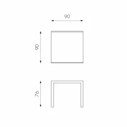 Viadurini Living Ausziehbare Esstische-Esstisch mit Glas Tischplatte ausziehbar Teo