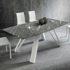 Viadurini Living Esstische-Esstisch mit HPL-Platte und Metallbasis Made in Italy - Aresto