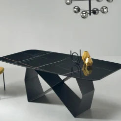 Viadurini Living Esstische-Esstisch mit Keramikplatte in Marmoroptik Made in Italy - Mirco