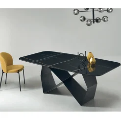 Viadurini Living Esstische-Esstisch mit Keramikplatte in Marmoroptik Made in Italy - Mirco