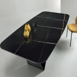 Viadurini Living Esstische-Esstisch mit Keramikplatte in Marmoroptik Made in Italy - Mirco