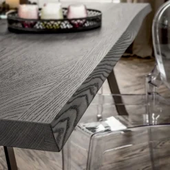 Viadurini Living Esstische-Esstisch mit Platte aus entrindeter Eiche Made in Italy - Pinocchio