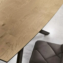 Viadurini Living Esstische-Esstisch mit Platte aus Eichenfurnier Made in Italy - Antonino