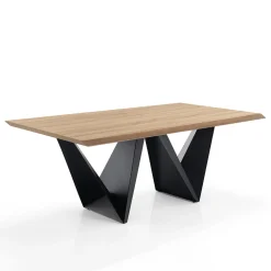 Viadurini Living Esstische-Esstisch mit Platte in Mdf furnierter Eiche - Helene