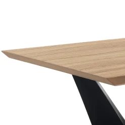 Viadurini Living Esstische-Esstisch mit Platte in Mdf furnierter Eiche - Helene