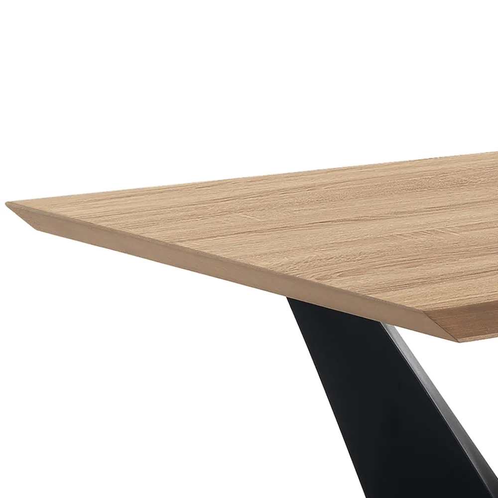 Viadurini Living Esstische-Esstisch mit Platte in Mdf furnierter Eiche - Helene