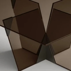 Viadurini Living Esstische Nach Mass|Esstische-Esstisch mit quadratischer Tischplatte und Glasfuß Made in Italy - Tiseo