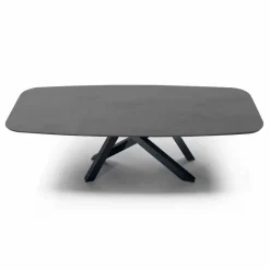 Viadurini Living Esstische-Esstisch mit tonnenförmiger Platte aus HPL-Laminat, hergestellt in Italien – Settimmio