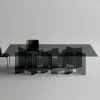 Viadurini Living Esstische Nach Mass|Esstische-Esstisch mit Untergestell und rechteckiger Glasplatte Made in Italy - Thommy