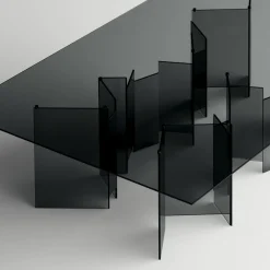 Viadurini Living Esstische Nach Mass|Esstische-Esstisch mit Untergestell und rechteckiger Glasplatte Made in Italy - Thommy