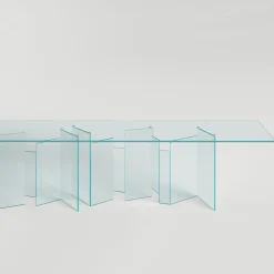 Viadurini Living Esstische Nach Mass|Esstische-Esstisch mit Untergestell und rechteckiger Glasplatte Made in Italy - Thommy