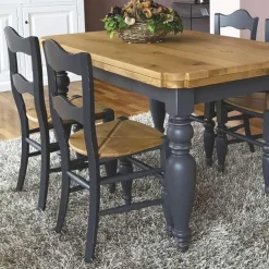 Viadurini Living Esstische Nach Mass|Esstische-Esstisch und 4 Stühle aus geknoteter Eiche inklusive Made in Italy