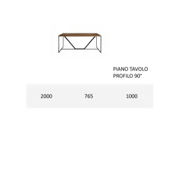 Viadurini Living Esstische-Esstischplatte aus massiver Tischlerplatte Made in Italy - Adelio