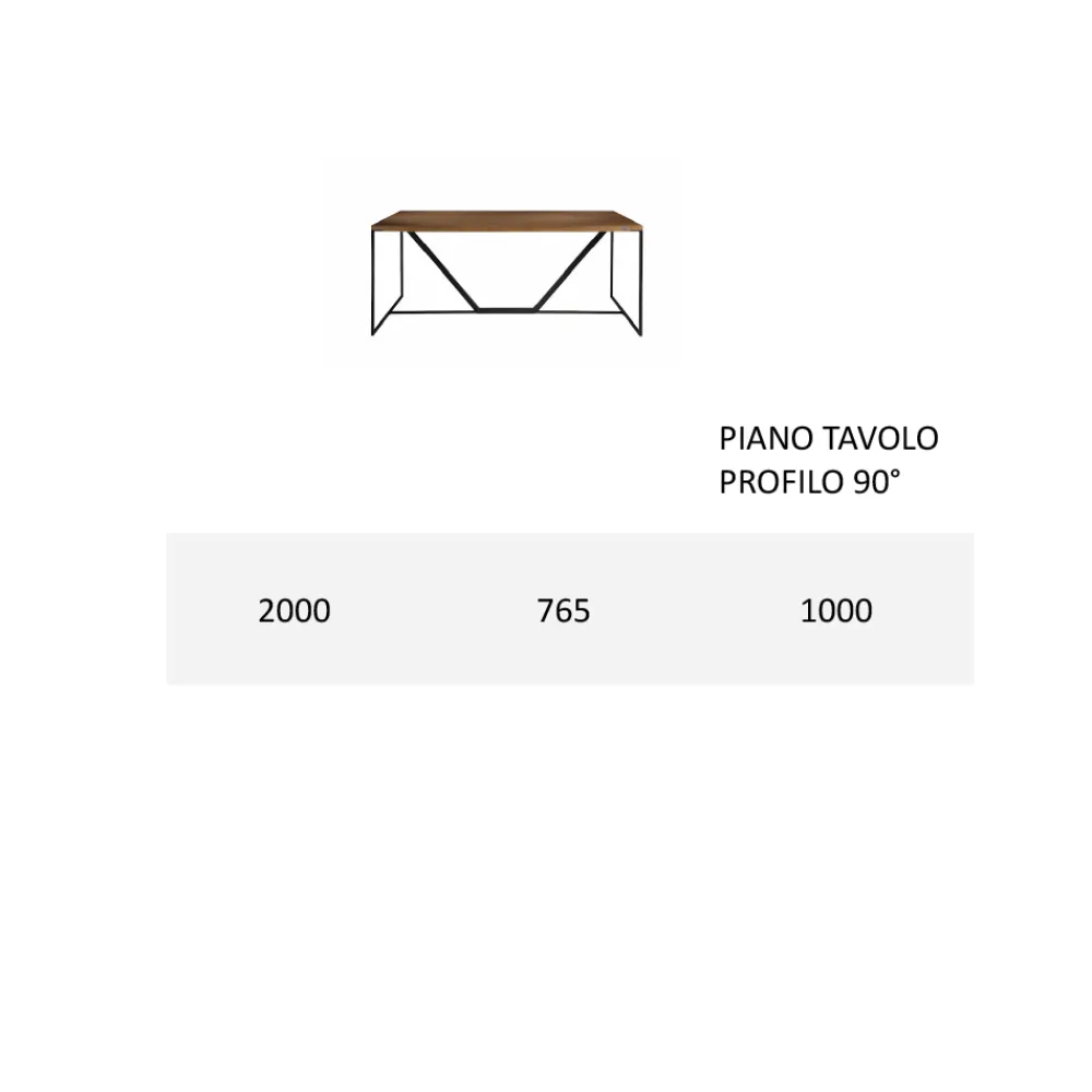 Viadurini Living Esstische-Esstischplatte aus massiver Tischlerplatte Made in Italy - Adelio
