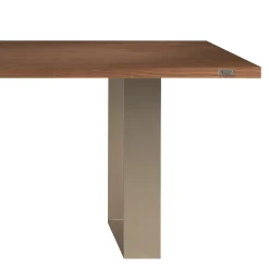 Viadurini Living Esstische-Esstischstruktur aus Eisen und Massivholz Made in Italy - Romino