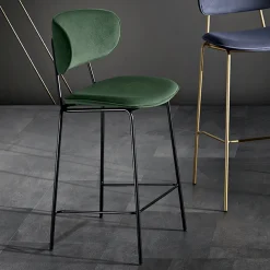 Viadurini Living Küchenhocker-Esszimmerhocker aus Stoff in 2 verschiedenen Ausführungen Made in Italy - Sanemi