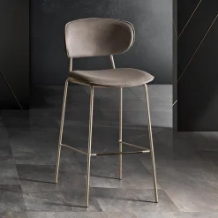 Viadurini Living Küchenhocker-Esszimmerhocker aus Stoff in 2 verschiedenen Ausführungen Made in Italy - Sanemi