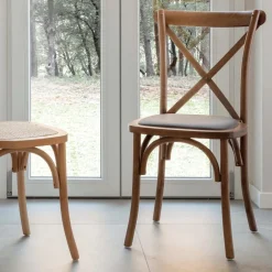Viadurini Living Moderne Stühle-Esszimmerstuhl aus europäischer Buche in verschiedenen Ausführungen – Inay