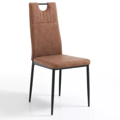 Viadurini Living Moderne Stühle-Esszimmerstuhl aus gealtertem Kunstleder 4 Teile - Cassandra