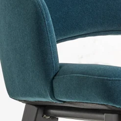 Viadurini Living Design Stühle-Esszimmerstuhl aus Holz mit flaschengrünem Samtsitz Made in Italy - Eddard