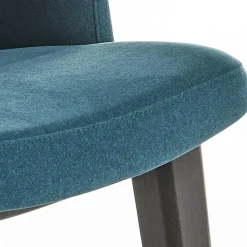 Viadurini Living Design Stühle-Esszimmerstuhl aus Holz mit flaschengrünem Samtsitz Made in Italy - Eddard