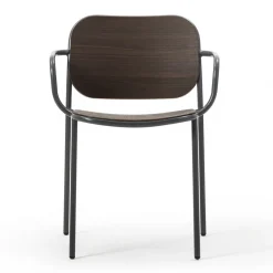 Viadurini Living Moderne Stühle-Esszimmerstuhl aus Holz und Metall Made in Italy 2 Stück - Saffia