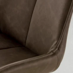 Viadurini Living Moderne Stühle-Esszimmerstuhl aus Kunstleder und lackiertem Metall 2 Stück - Foscarino