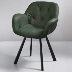 Viadurini Living Moderne Stühle-Esszimmerstuhl aus Kunstleder Metallstruktur 2 Stück - Delpiero