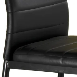 Viadurini Living Moderne Stühle-Esszimmerstuhl aus Kunstleder und Metall 4-teilig - Menorca