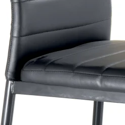 Viadurini Living Moderne Stühle-Esszimmerstuhl aus Kunstleder und Metall 4-teilig - Menorca